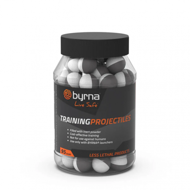 BYRNA .68 CALIBER PRO TRAINING PROJECTILES.